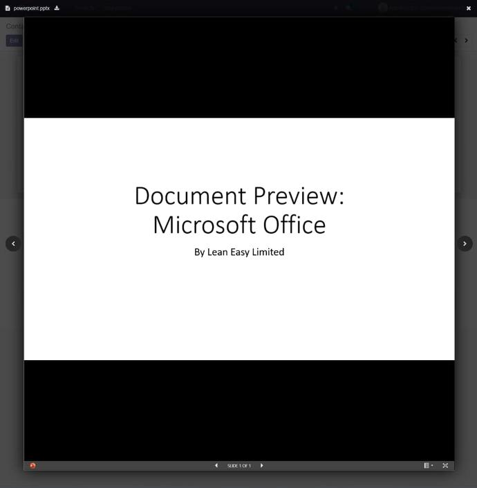 Powerpoint preview in odoo