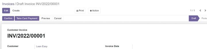 Payment from invoice in odoo